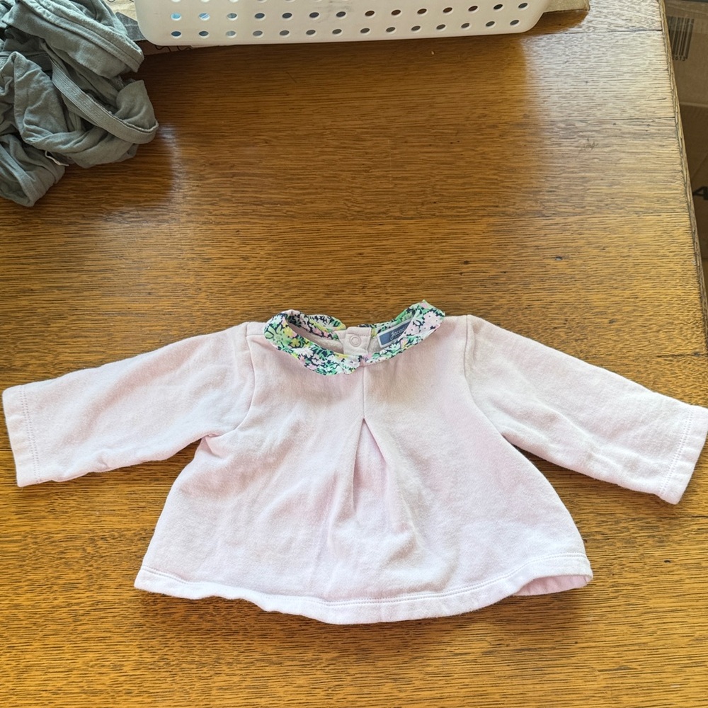 Jacadi pink sweater, 12m